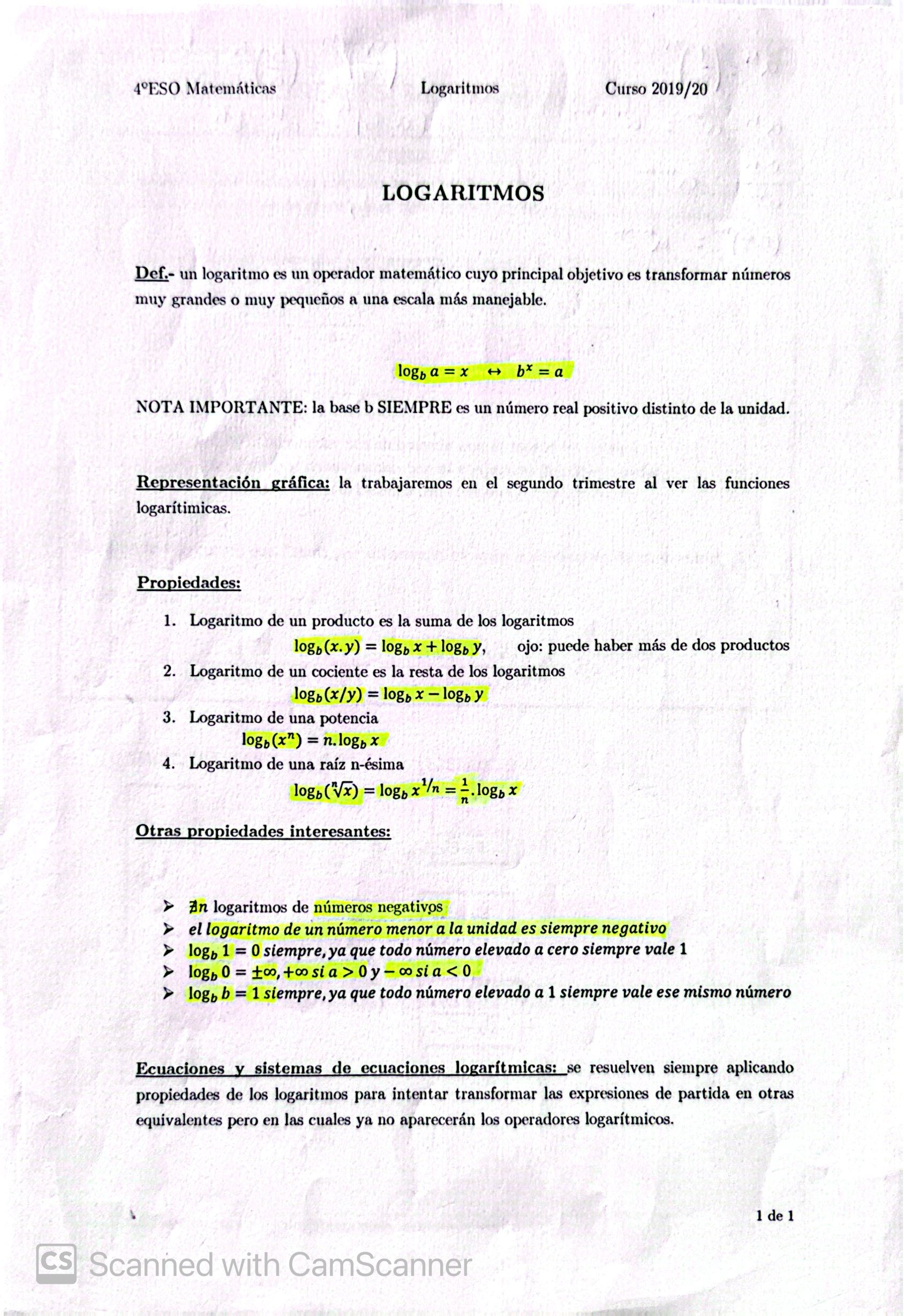 Photo of a course on  Logarithms: Definition and Properties