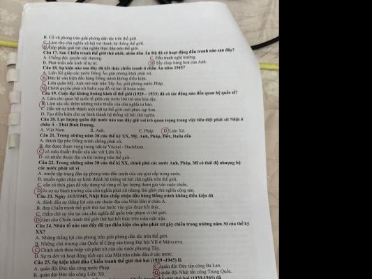 Photo of a course on  20th Century Global History Quiz