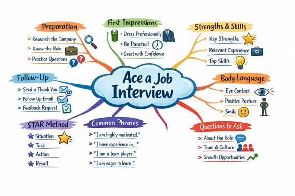 Ace a Job Interview Tips quiz