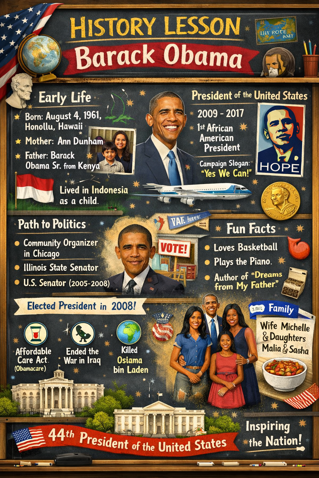 Photo of a course on  Barack Obama's Life Overview