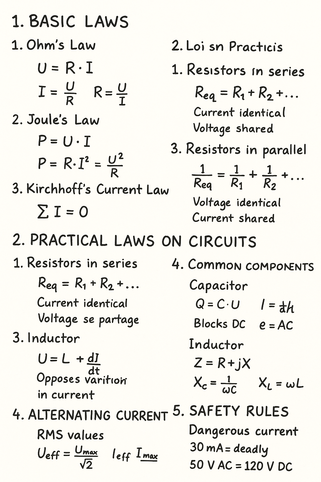 Photo of a course on  Basic Electrical Laws and Safety