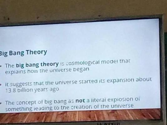 Photo of a course on  Big Bang Theory Overview