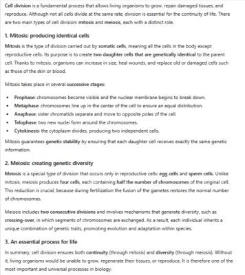Photo of a course on  Cell Division: Mitosis and Meiosis