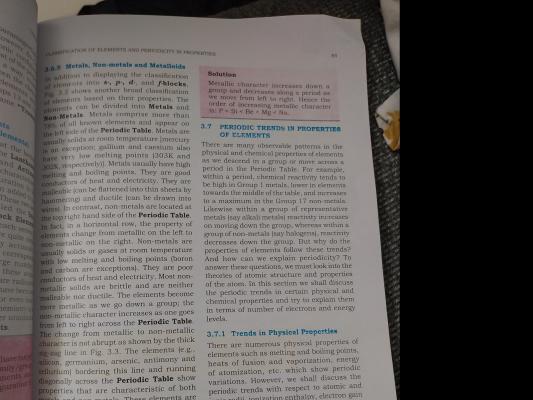 Photo of a course on  Classification and Periodic Trends