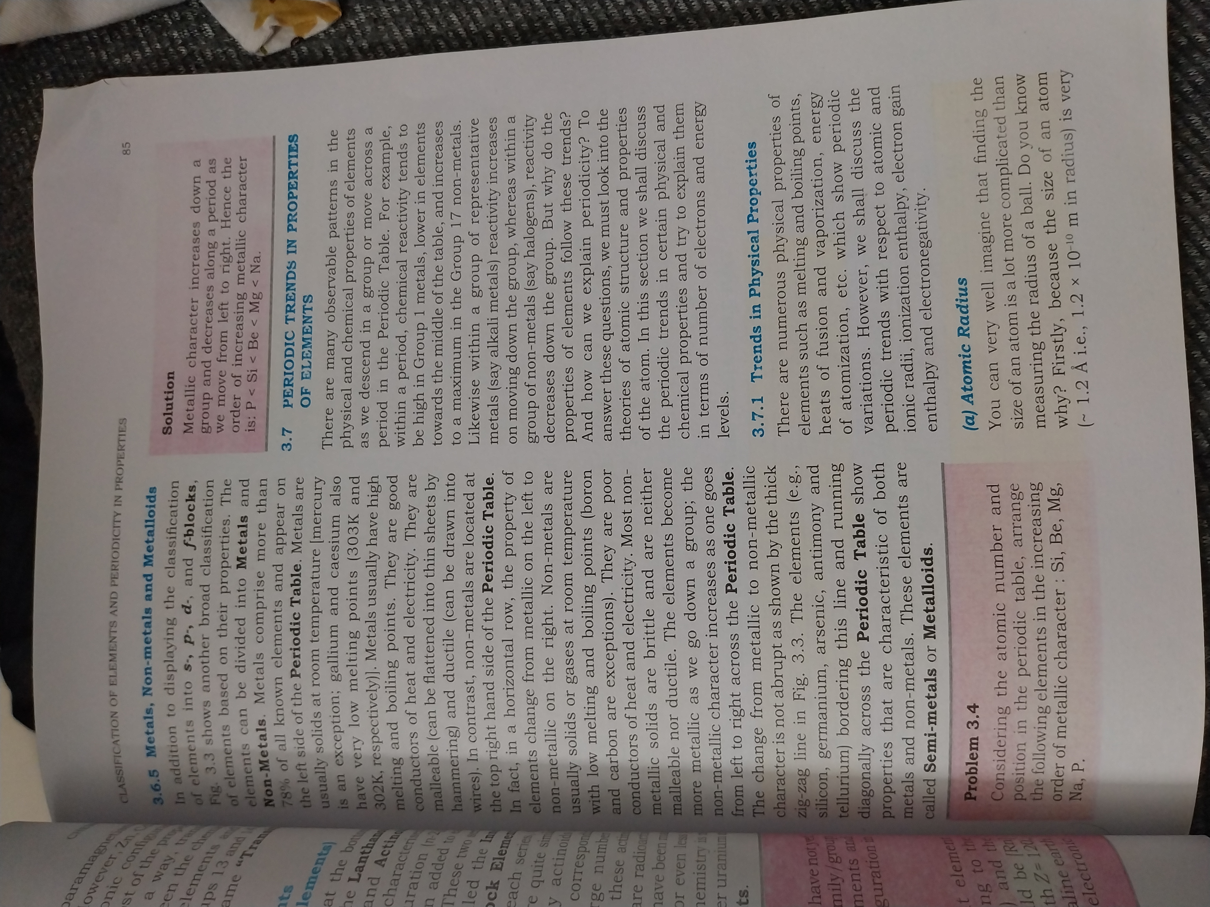Photo of a course on  Classification and Periodic Trends
