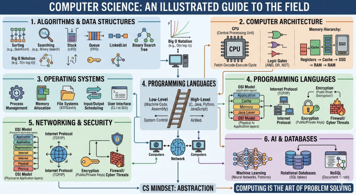 Photo of a course on  Computer Science Illustrated Guide