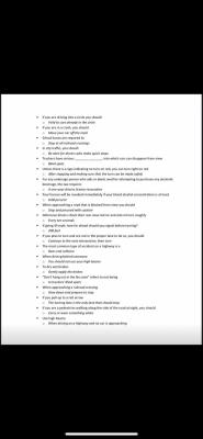 Photo of a course on  Driving Safety and Regulations Guide