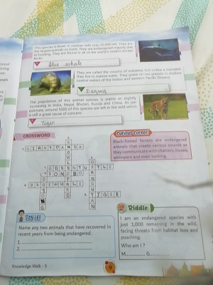 Photo of a course on  Endangered Animals Educational Page