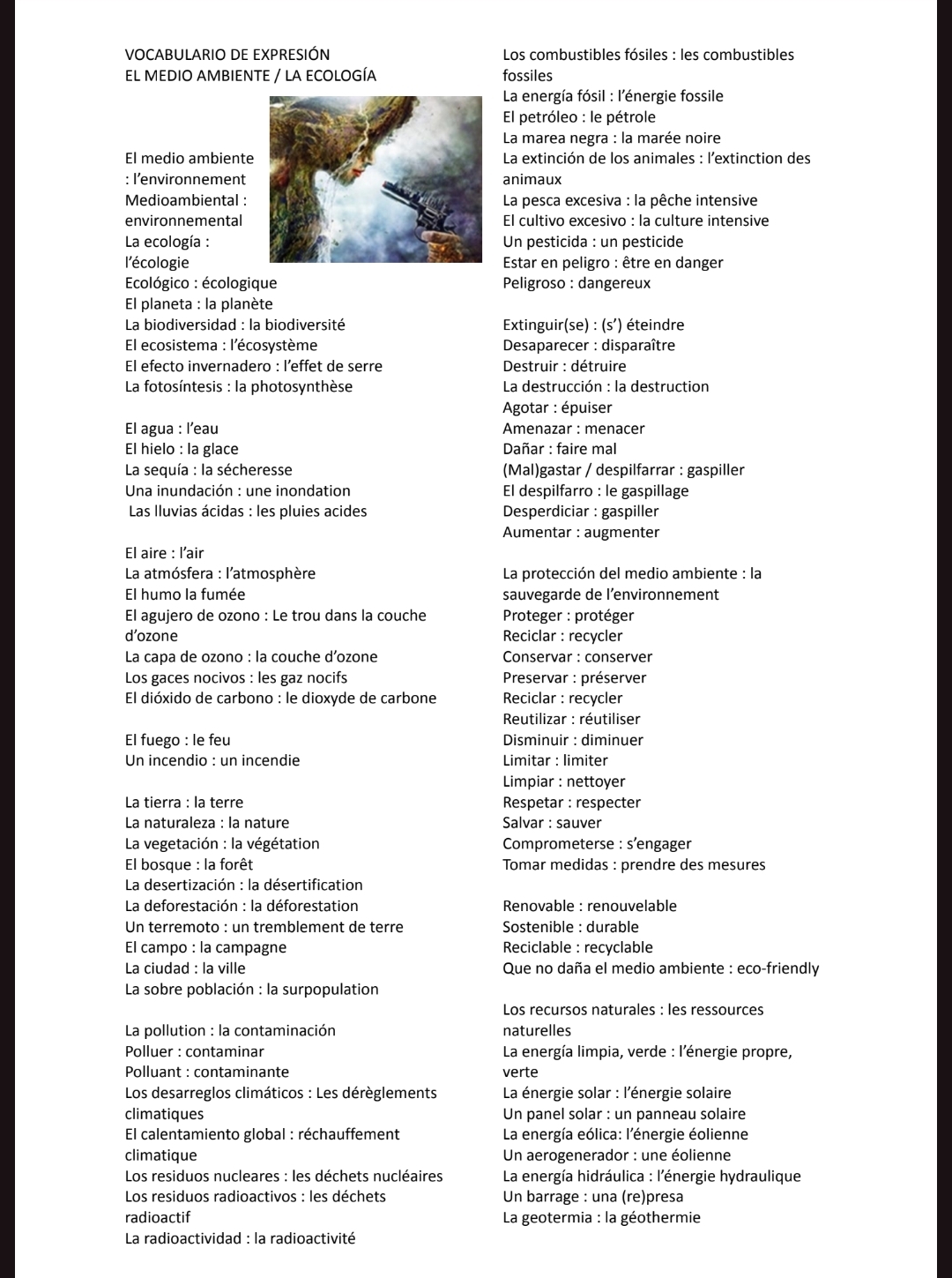Photo of a course on  Environmental and Ecological Vocabulary