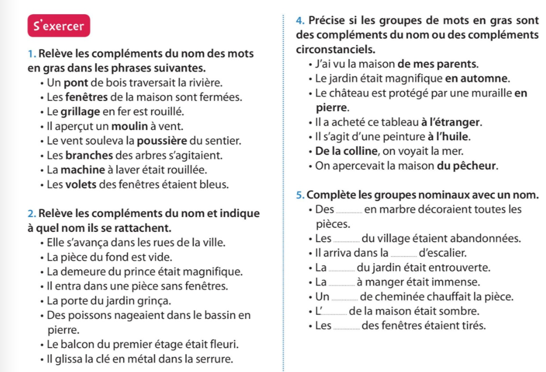 Photo of a course on  French Grammar: Noun Complements