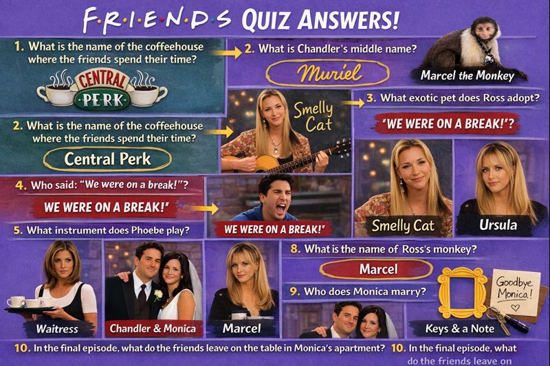 Photo of a course on  Friends TV Show Quiz