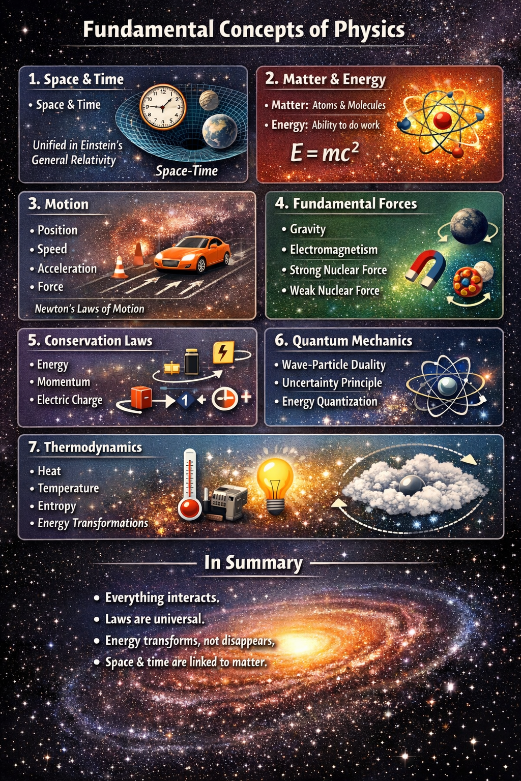 Photo of a course on  Fundamental Concepts of Physics