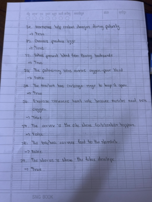 Photo of a course on  Human Biology True or False