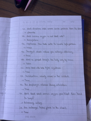 Photo of a course on  Human Biology True/False Questions