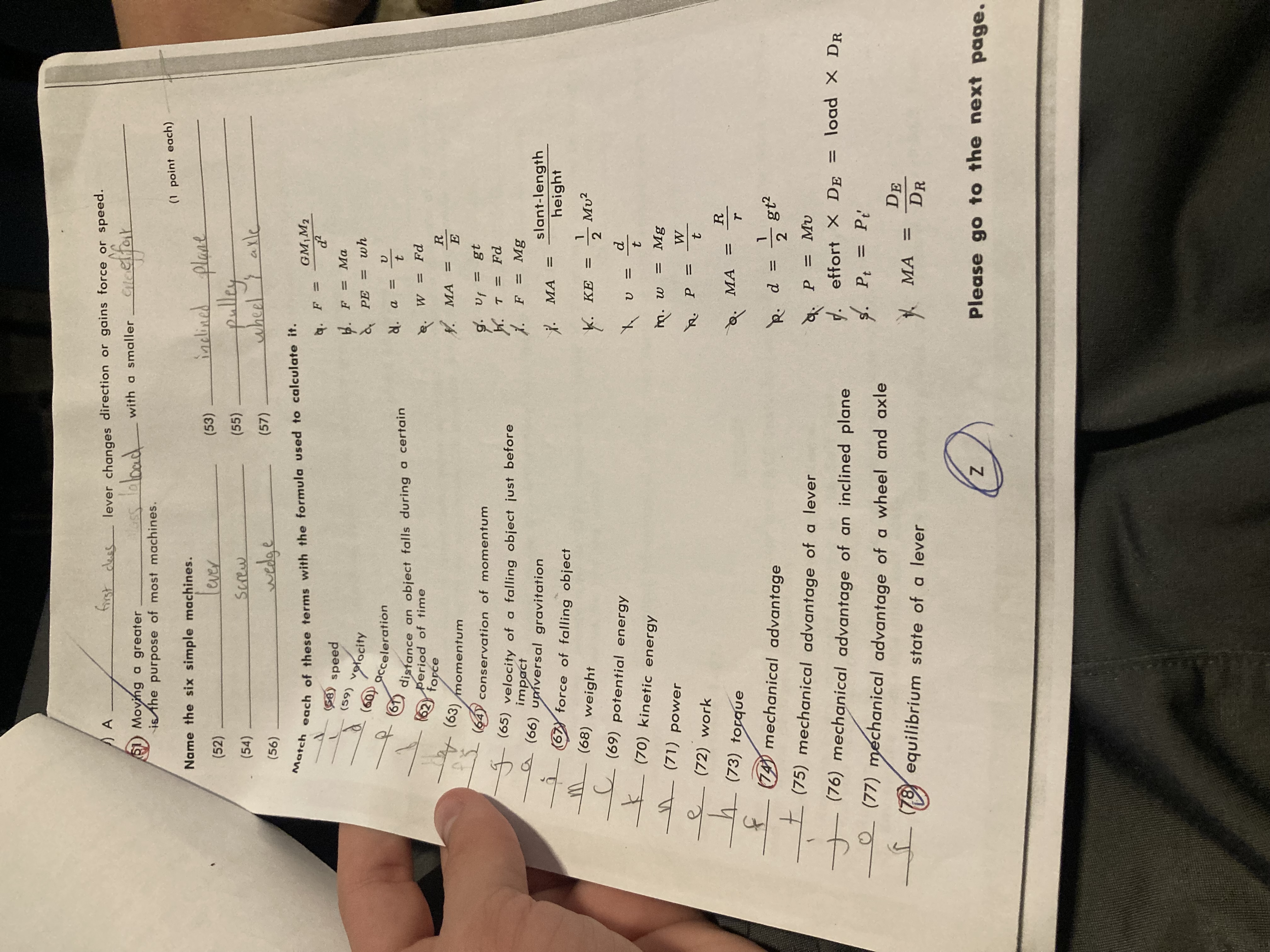Photo of a course on  Physics Worksheet on Simple Machines