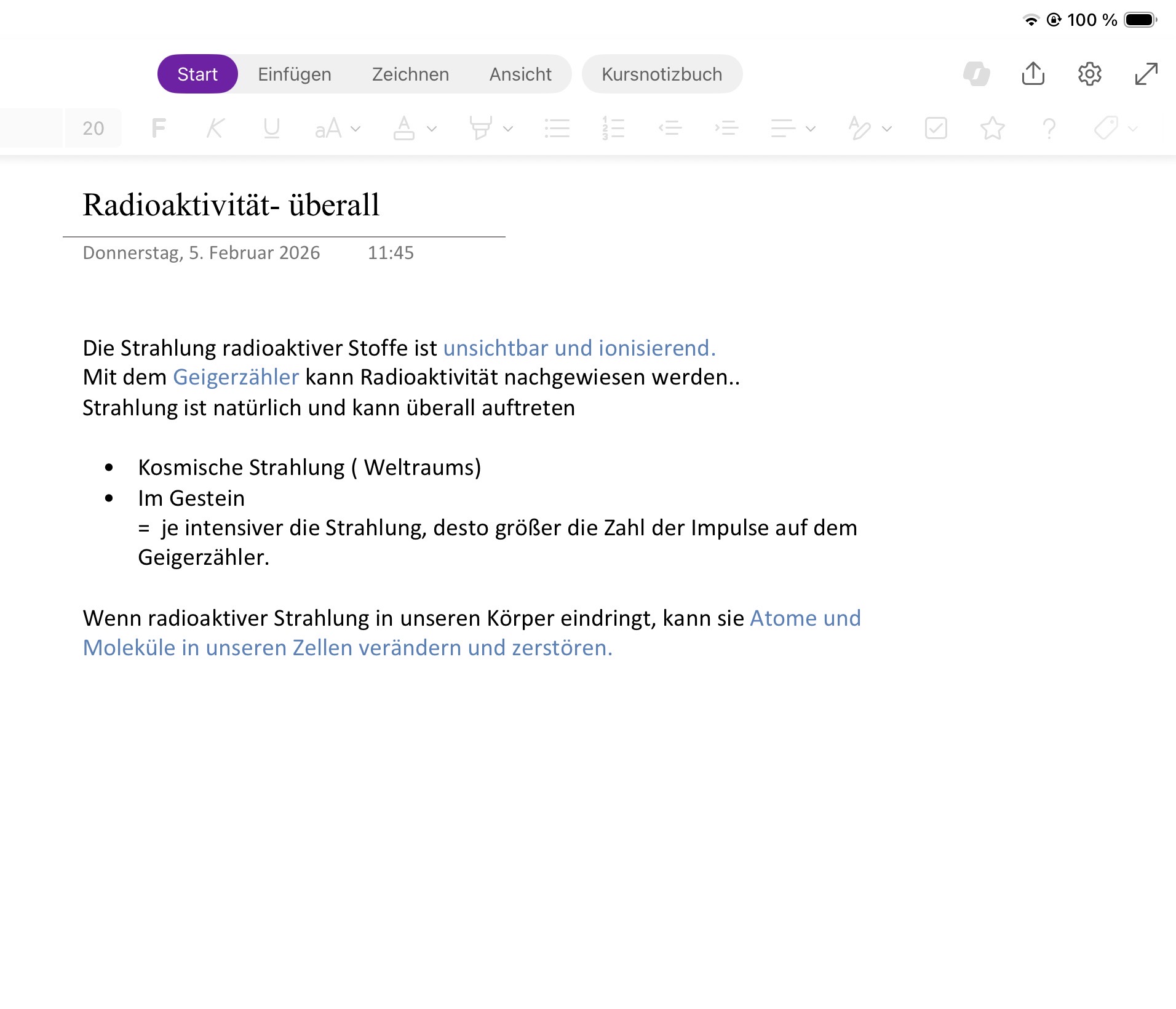 Photo of a course on  Radioactivity: Invisible and Ionizing
