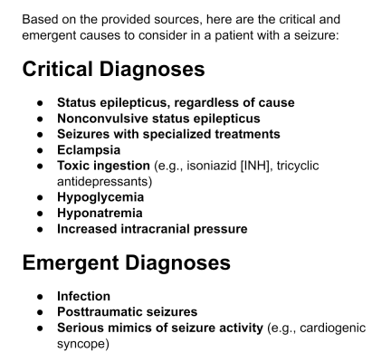 Photo of a course on  Seizure Critical and Emergent Causes