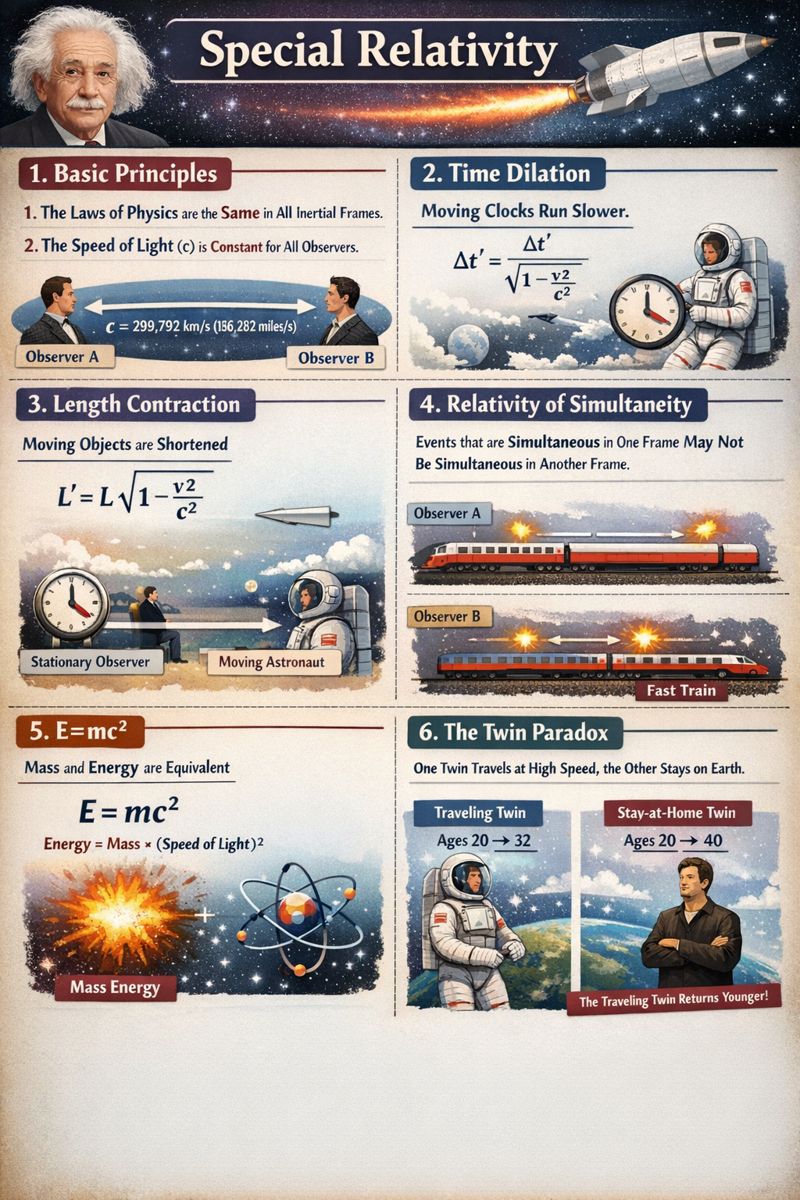 Photo of a course on  Special Relativity Overview