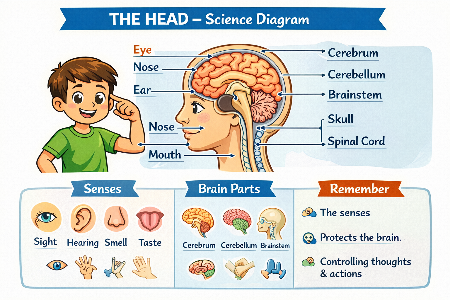 Photo of a course on  The Head - Science Diagram