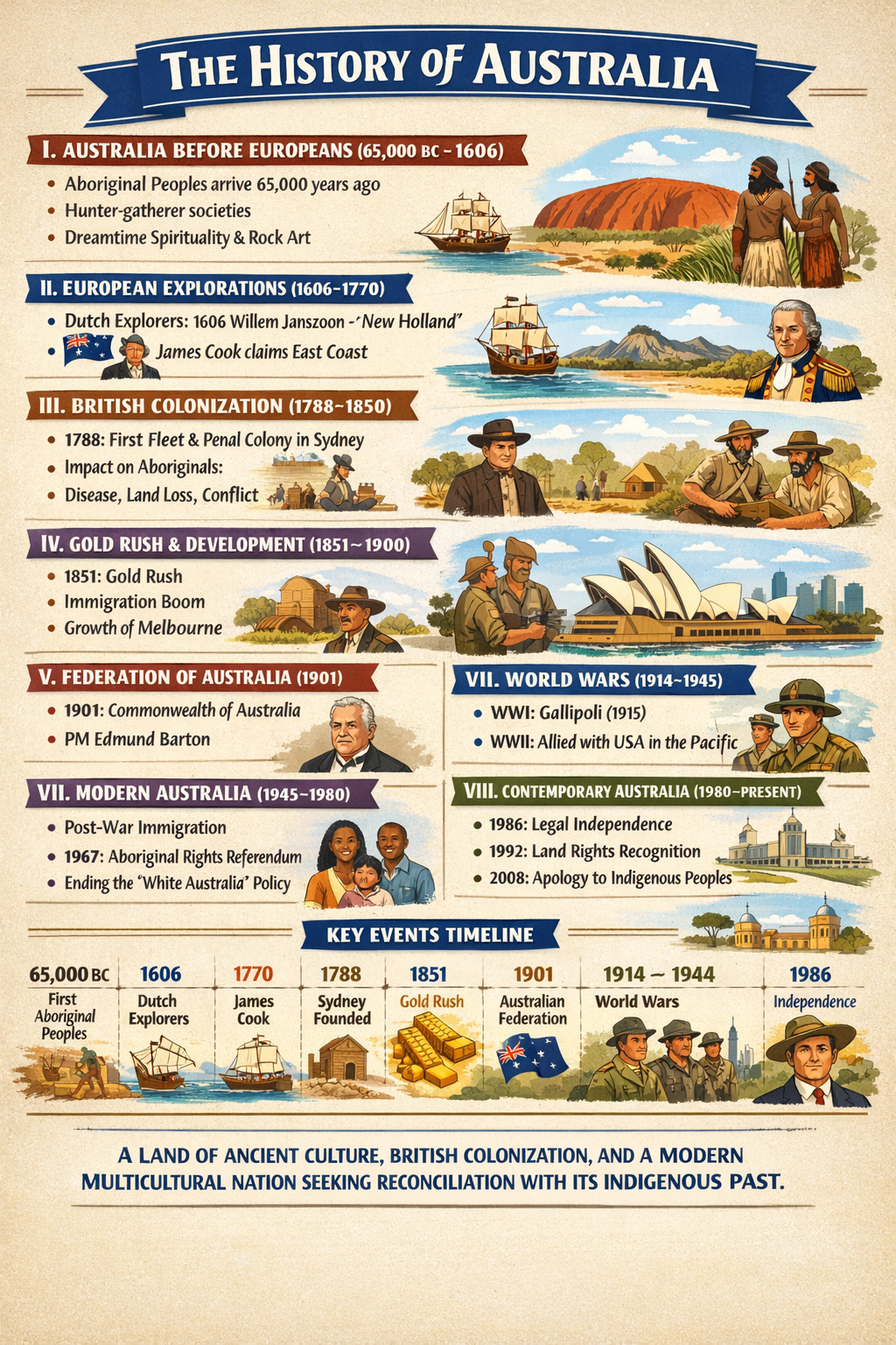 Photo of a course on  The History of Australia