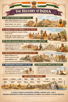 Photo of a course on  The History of India Overview