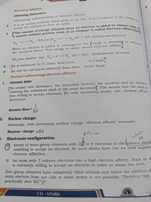 Photo of a course on  Understanding Electron Affinity Concepts