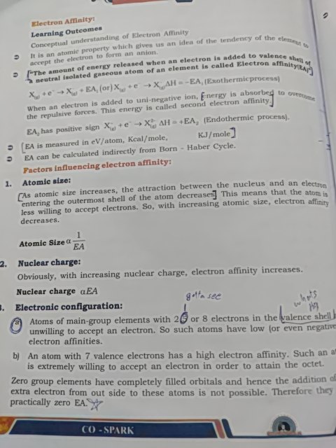 Photo of a course on  Understanding Electron Affinity Concepts
