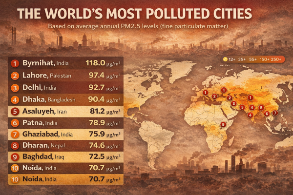 World's Most Polluted Cities quiz
