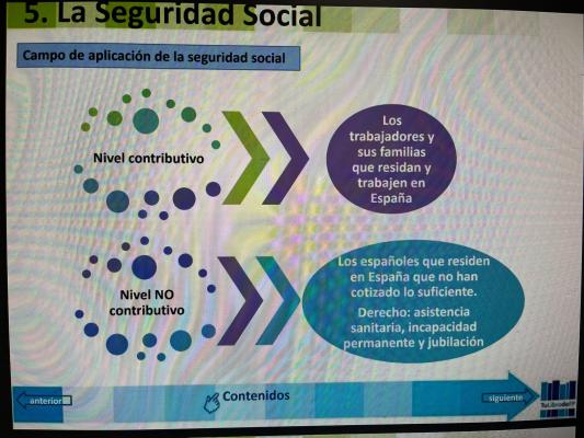 Foto de un curso de  Campo de la Seguridad Social