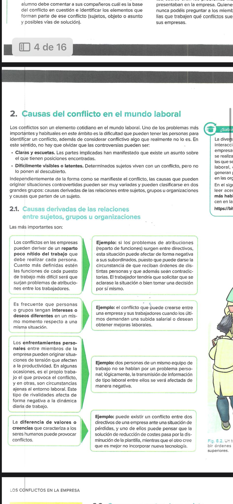 Foto de un curso de  Causas de conflictos laborales