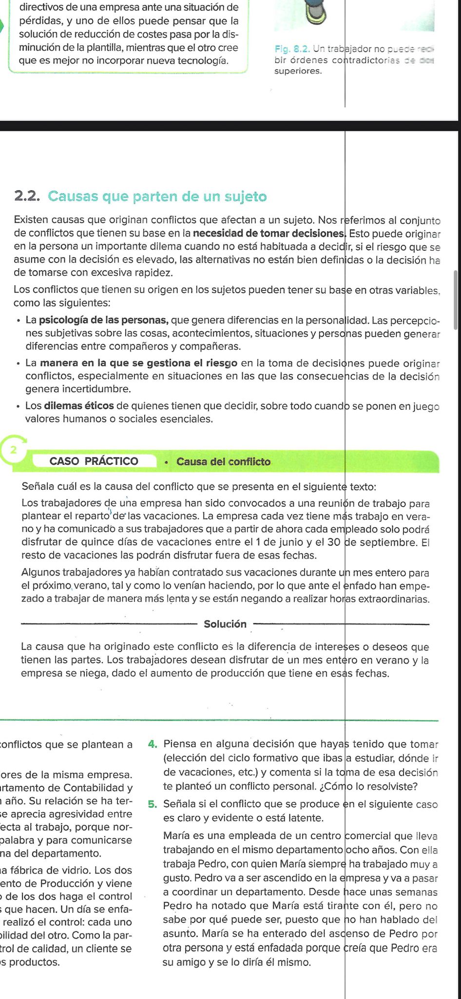 Foto de un curso de  Causas de conflictos laborales