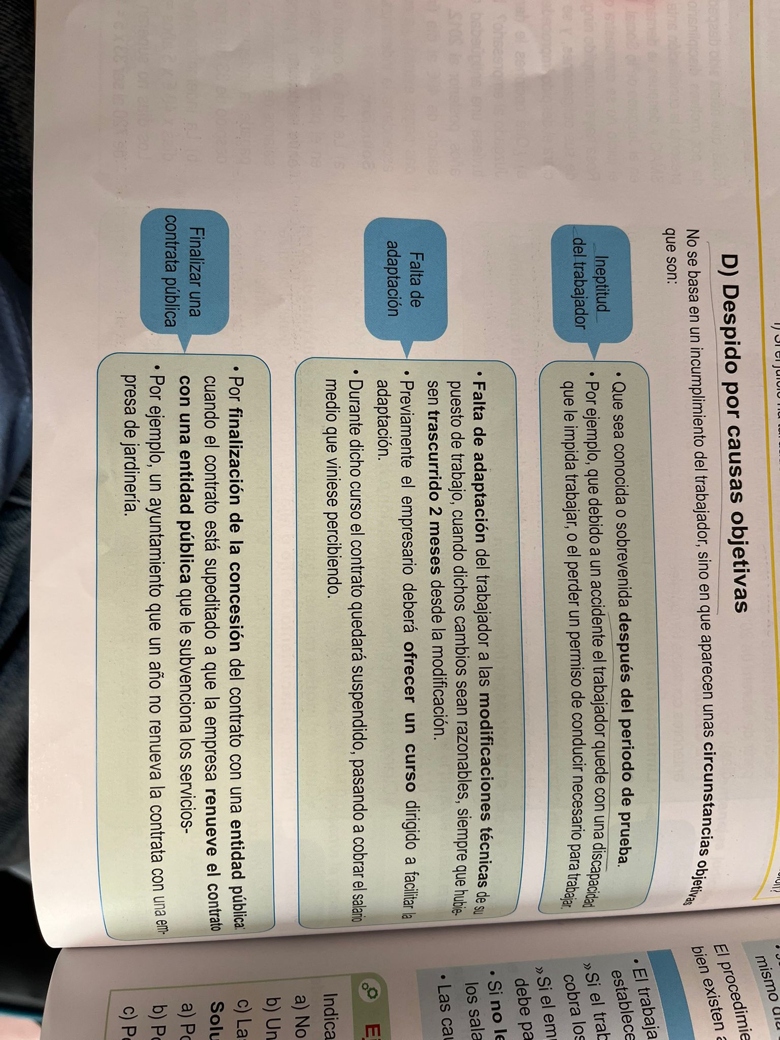 Foto de un curso de  Causas Objetivas de Despido