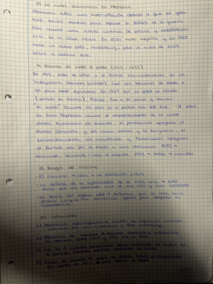 Foto de un curso de  Crisis económica y ascenso nazi