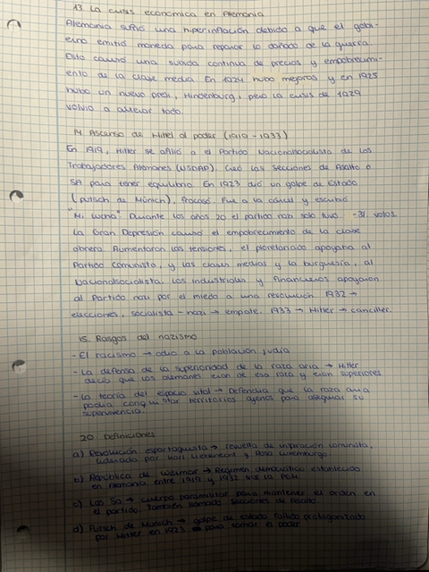 Foto de un curso de  Crisis económica y ascenso nazi