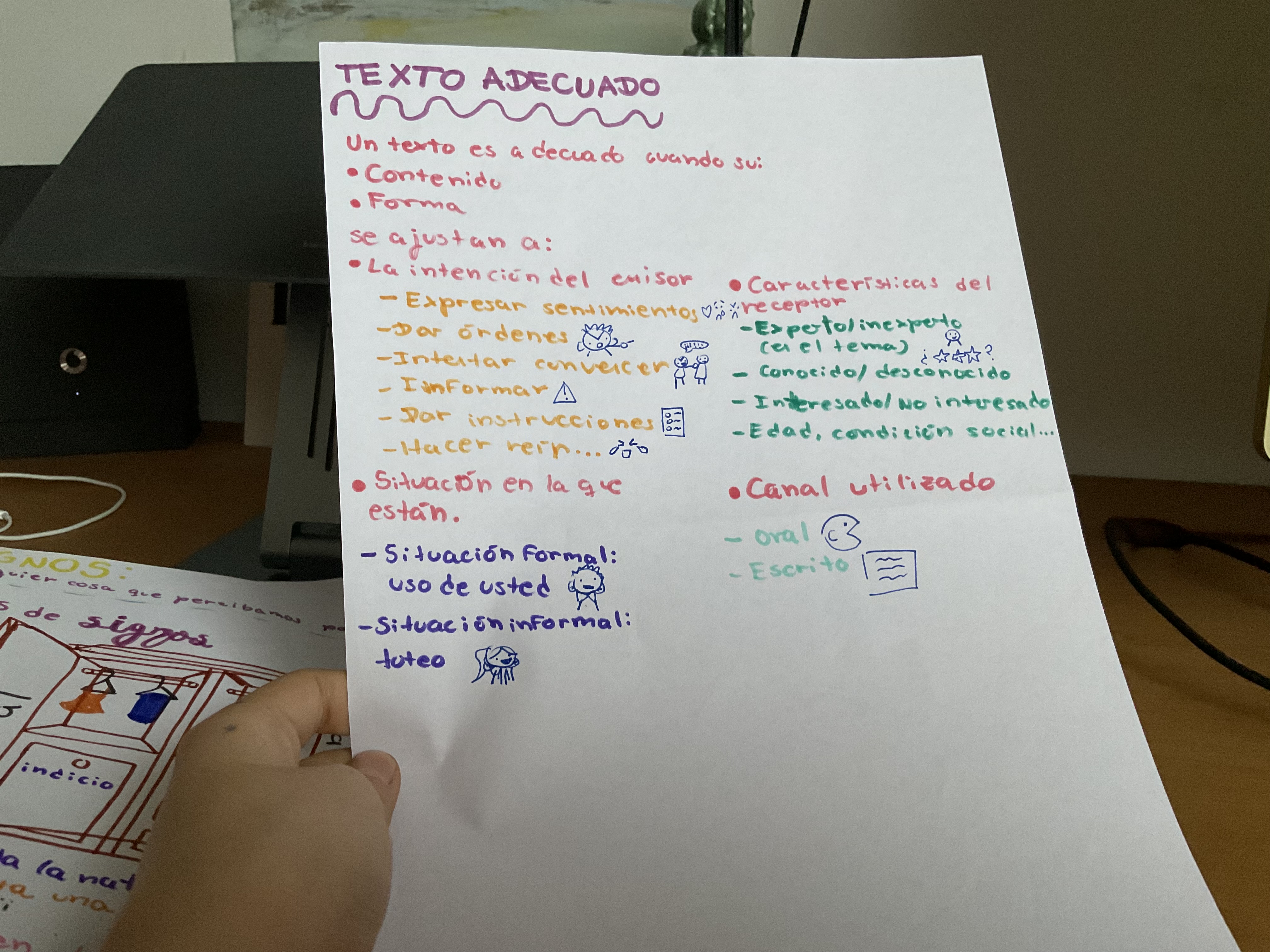 Foto de un curso de  Criterios de Texto Adecuado