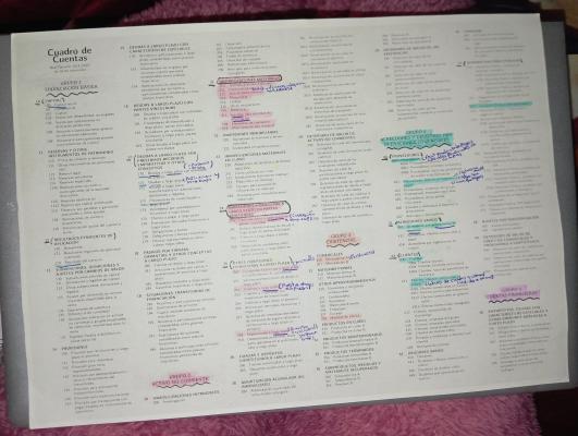 Foto de un curso de  Cuadro de Cuentas Contables