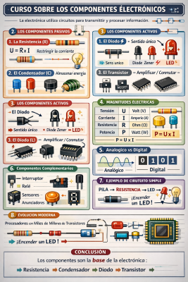 Foto de un curso de  Curso sobre Componentes Electrónicos