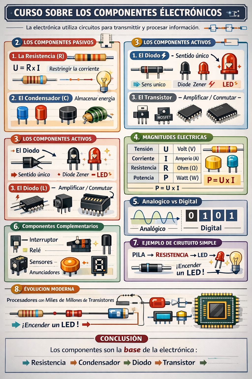 Foto de un curso de  Curso sobre Componentes Electrónicos