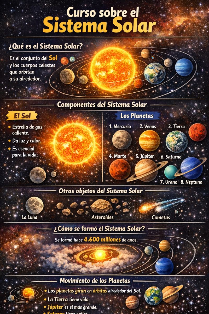 Foto de un curso de  Curso sobre el Sistema Solar