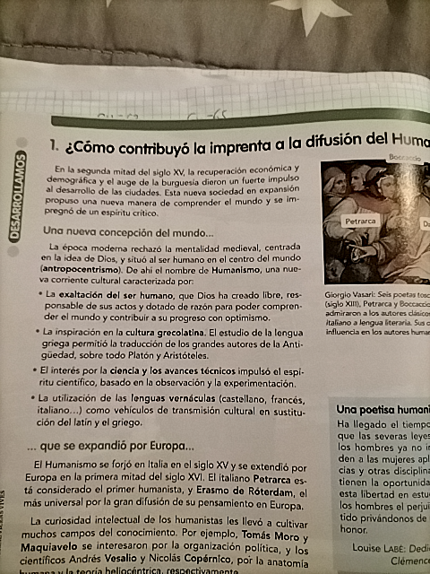 Foto de un curso de  Difusión del Humanismo en Europa