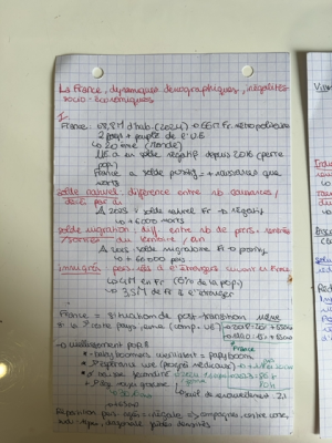 Foto de un curso de  Dinámica demográfica de Francia