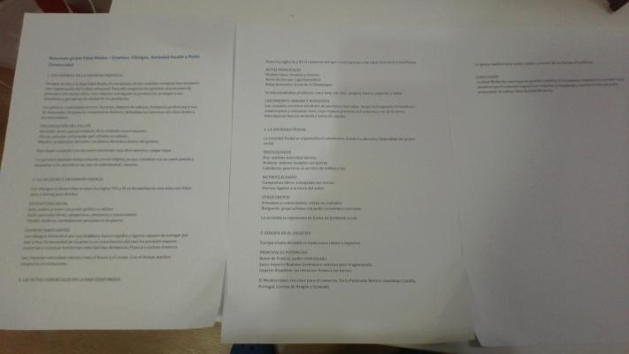 Foto de un curso de  Edad Media: Gremios y Comercio