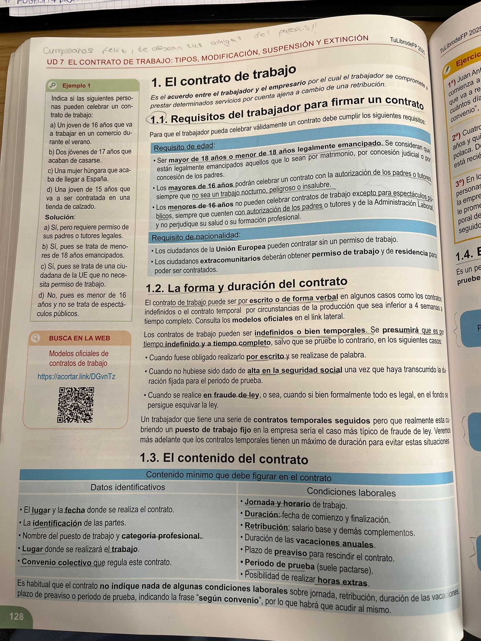 Foto de un curso de  El contrato de trabajo: guía