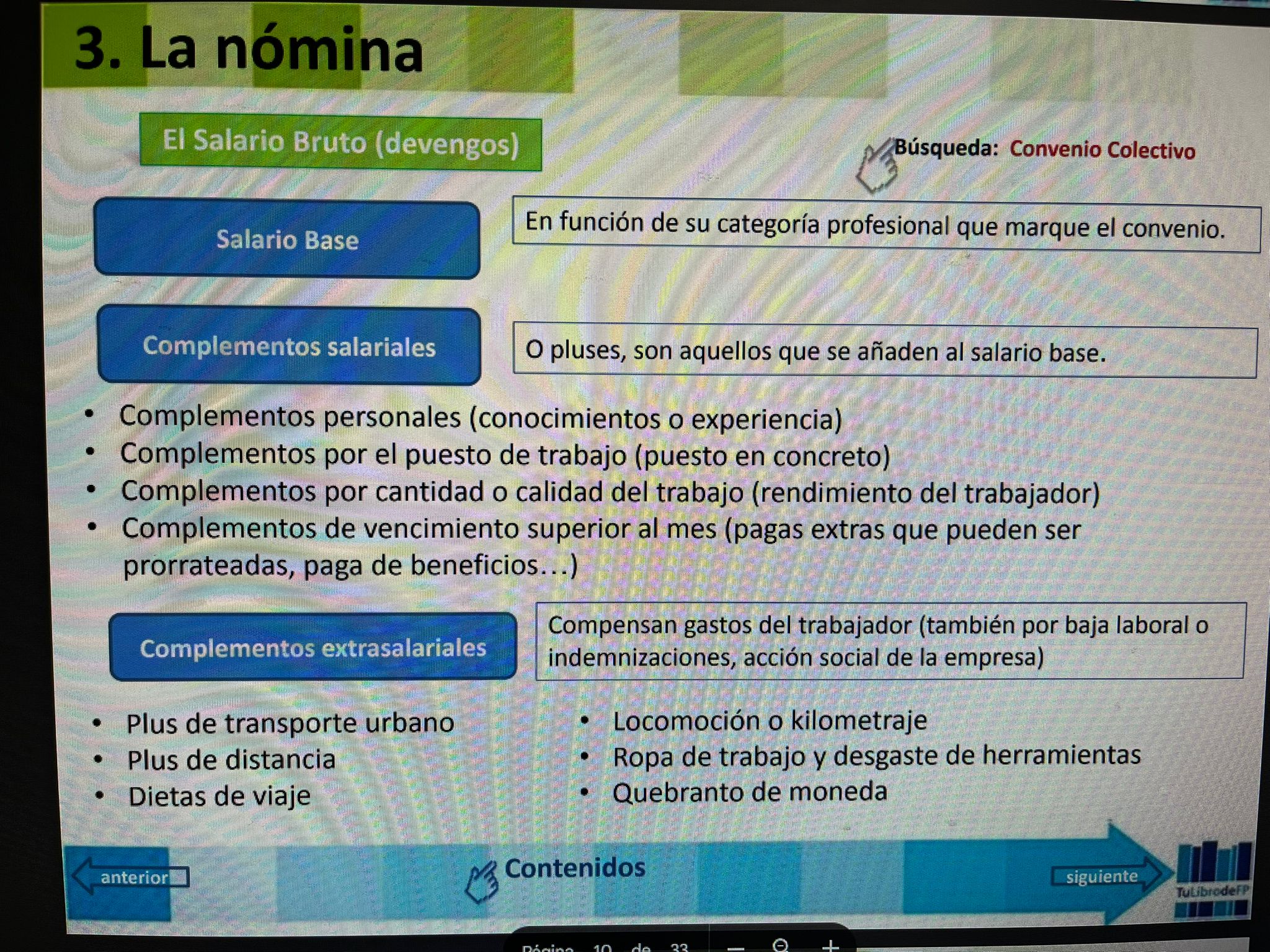 Foto de un curso de  Estructura de la Nómina Laboral