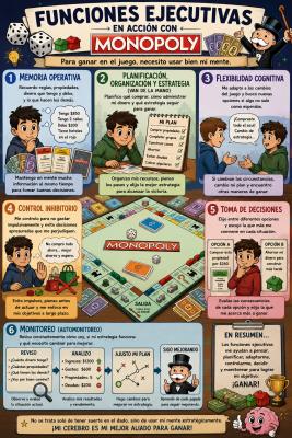 Foto de un curso de  Funciones Ejecutivas en Monopoly