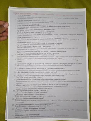 Foto de un curso de  Guía de Estudio: Lengua y Literatura
