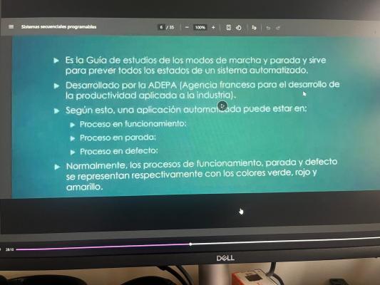Foto de un curso de  Guía de sistemas automatizados