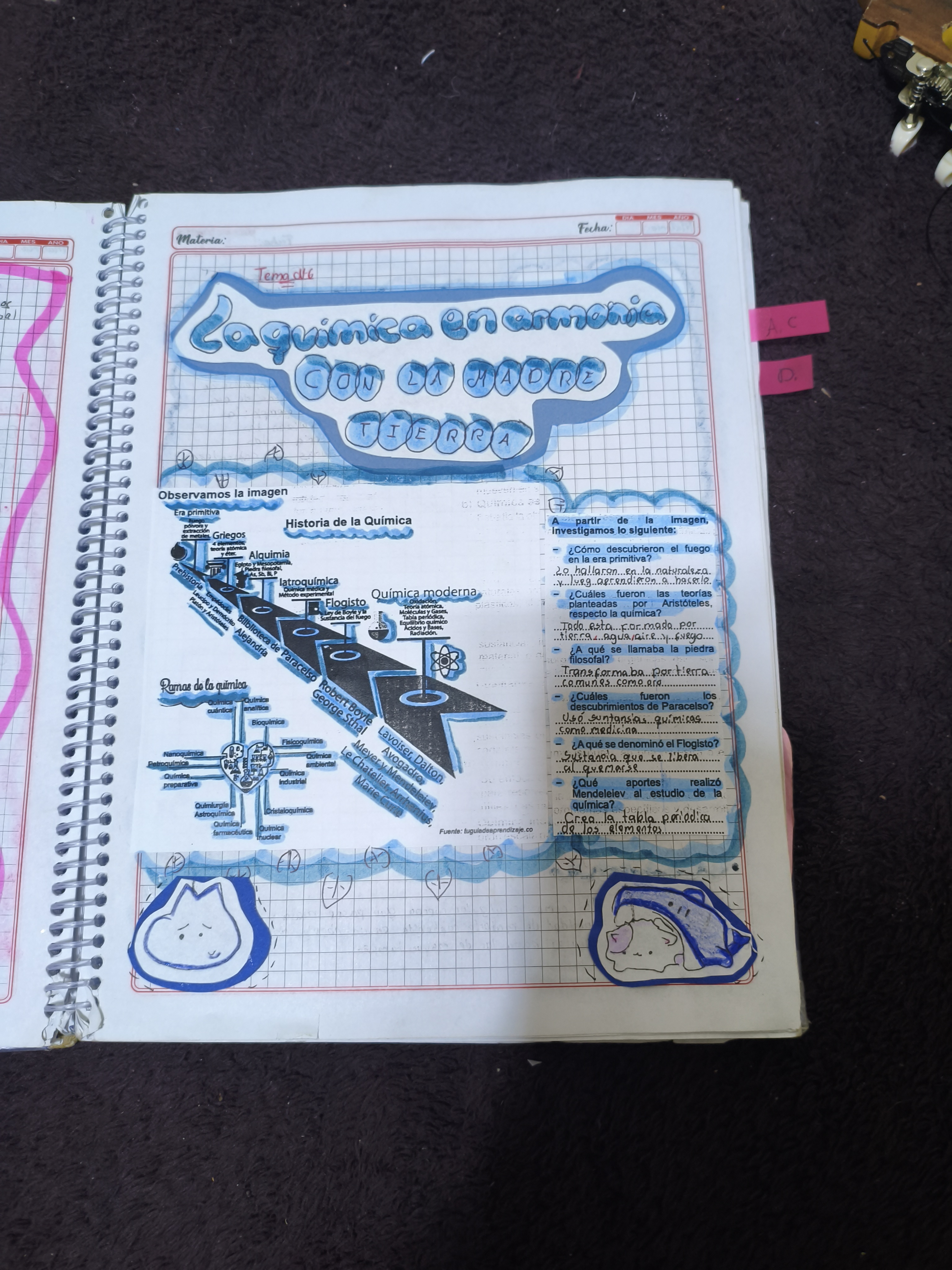 Foto de un curso de  Historia de la Química