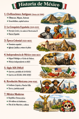 Foto de un curso de  Historia resumida de México