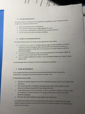 Foto de un curso de  Importancia del ahorro personal